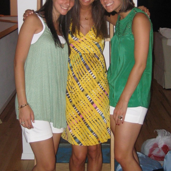 Nieves Lavi Yellow Multi Halter Dress - Picture 5 of 5